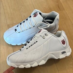 K-Swiss White  Men's ST329 size 12 Memory Foam and Comfort footbed